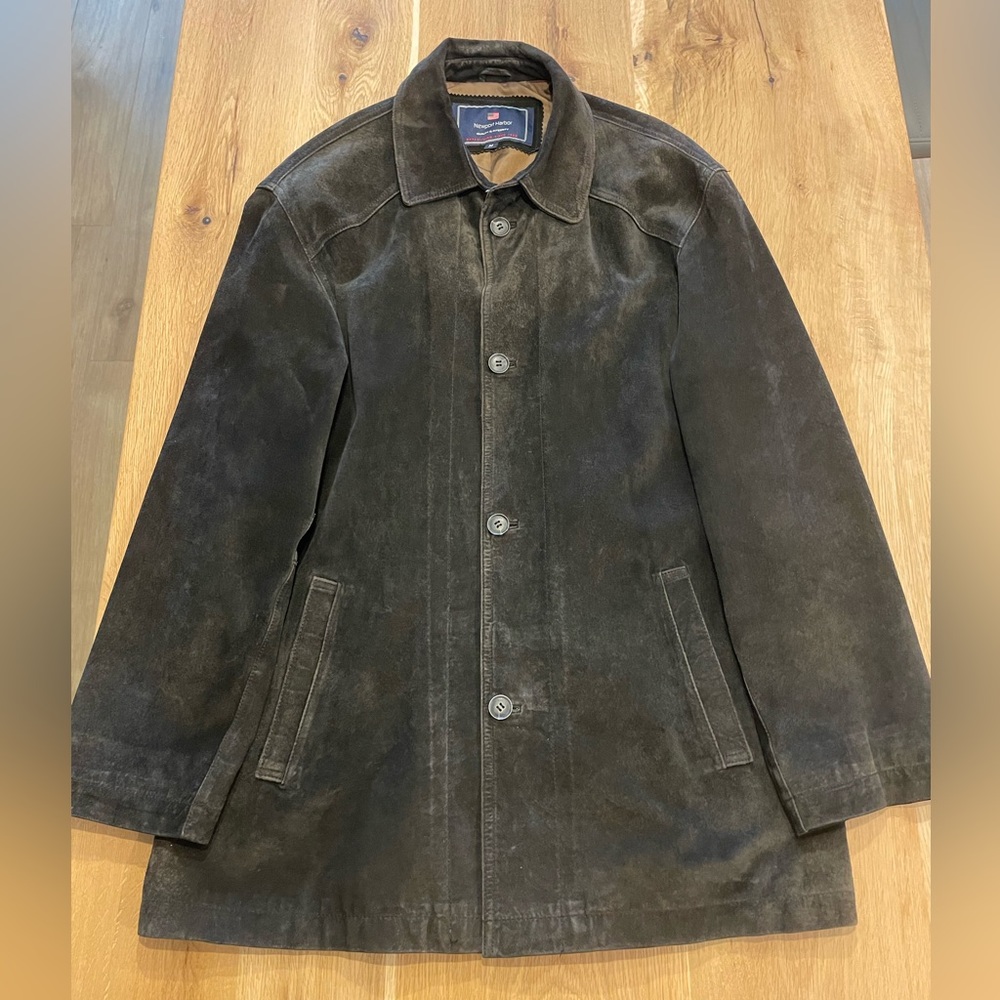 SOLD - Black Suede Lightweight Shirt/Jacket Mens Sz Med